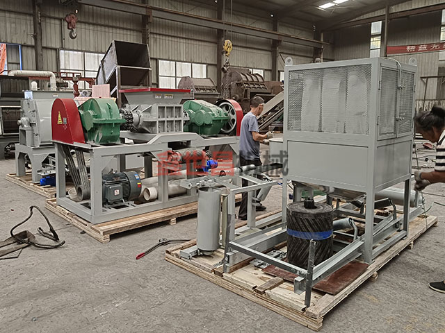 煉油鋼絲粉碎生產線