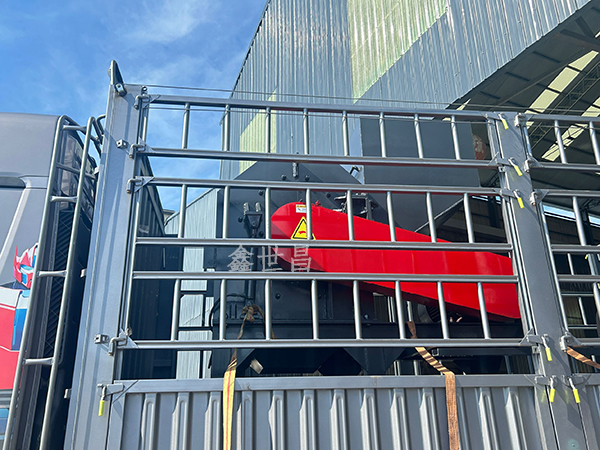 河北邯鄲800型金屬破碎機發貨現場